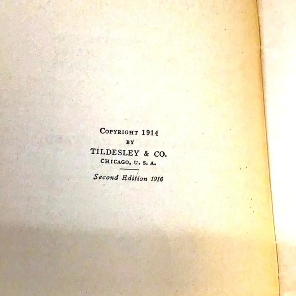 1916 Yacht Club salad recipe booklet Second Edition